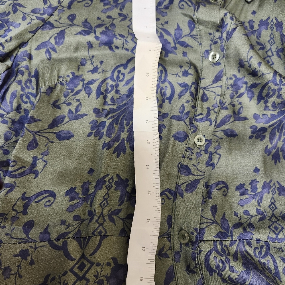 Lola Made in Italy Size S Silk Blend Midi/ Maxi Dress EUC Bohemian - Picture 9 of 11